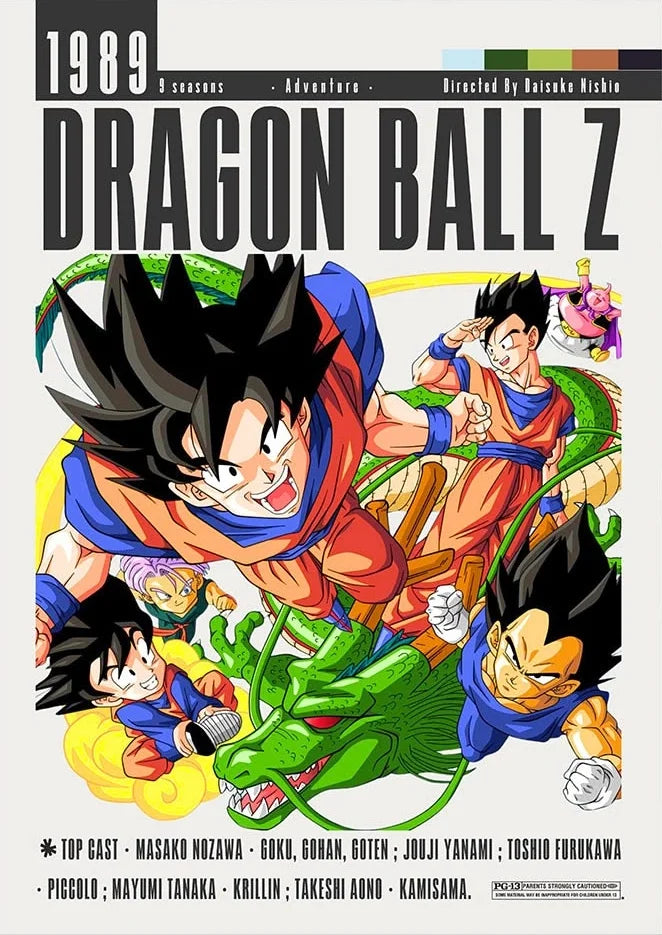 Classic Anime Dragon Ball Poster Print