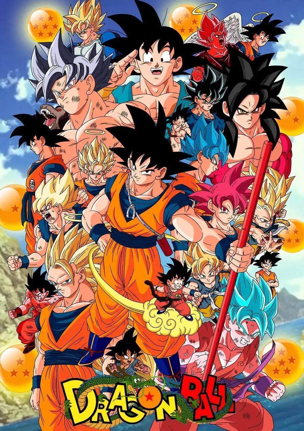 Classic Anime Dragon Ball Poster Print