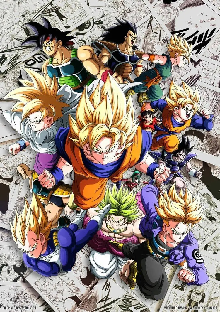 Classic Anime Dragon Ball Poster Print