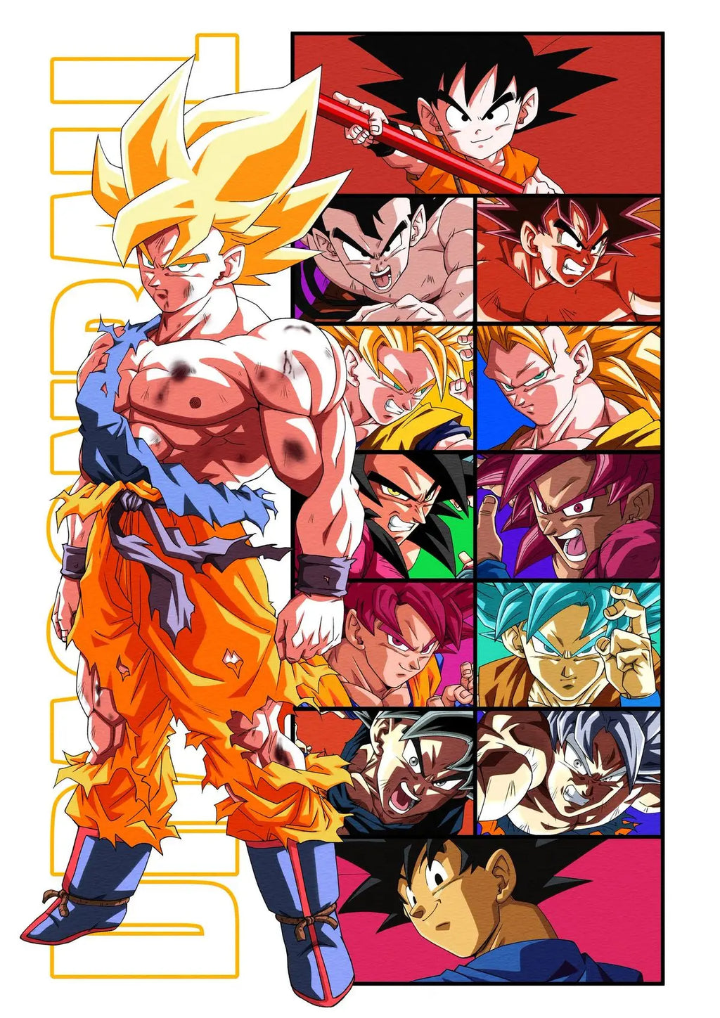 Classic Anime Dragon Ball Poster Print