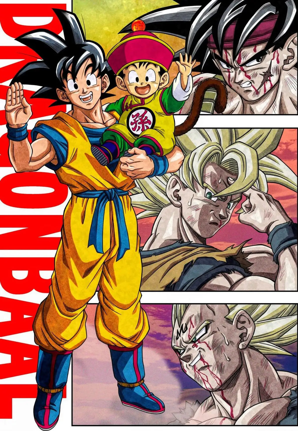 Classic Anime Dragon Ball Poster Print