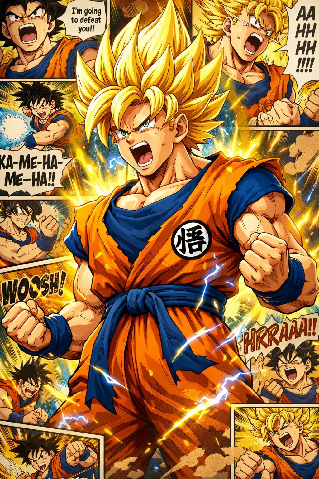 Classic Anime Dragon Ball Poster Print