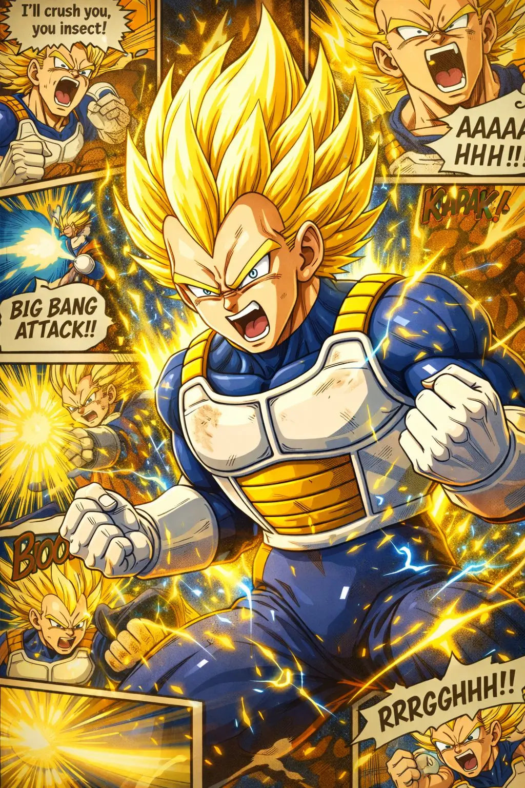 Classic Anime Dragon Ball Poster Print