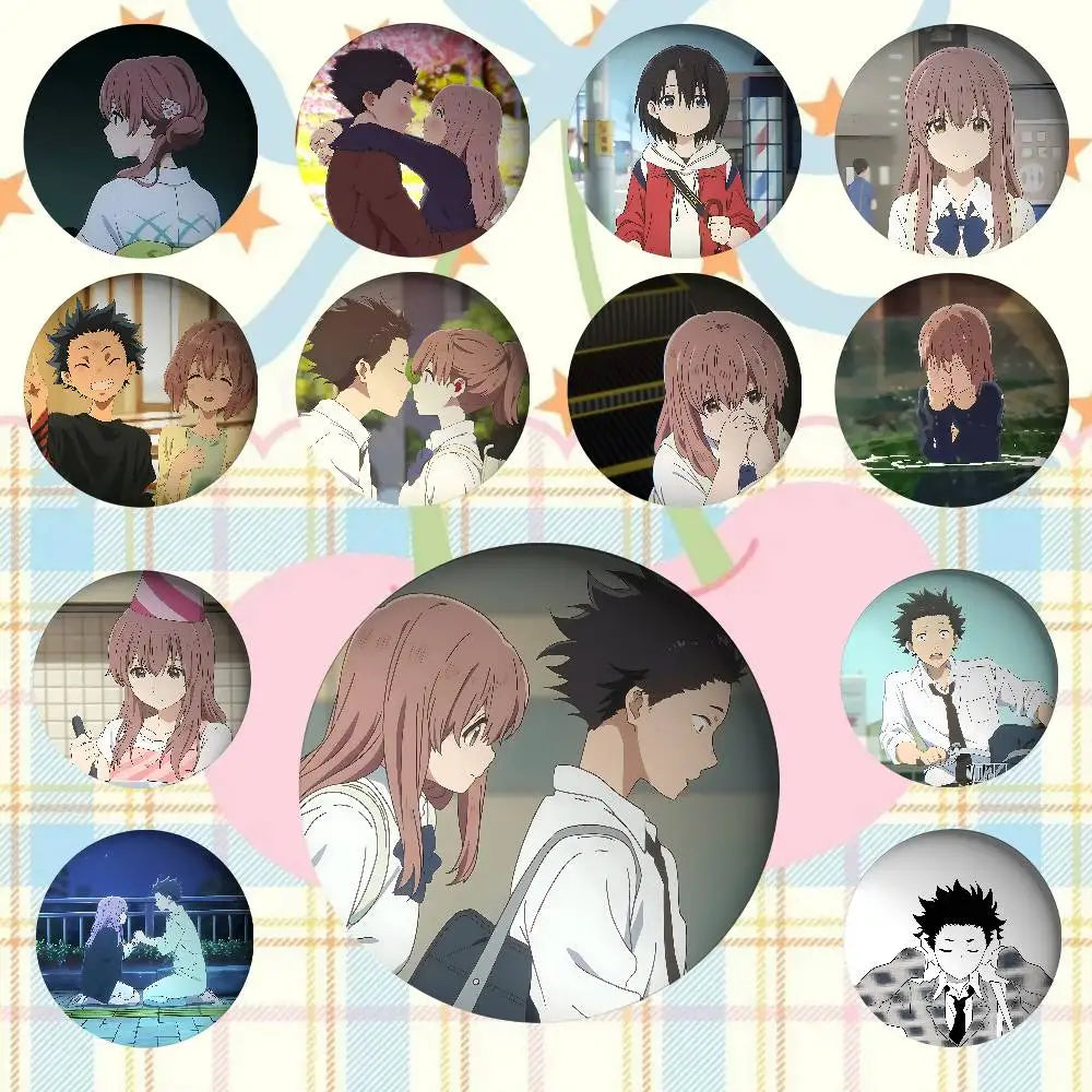 A Silent Voice Badge Pins For  Backpack, Clothing, Collectible Accessories