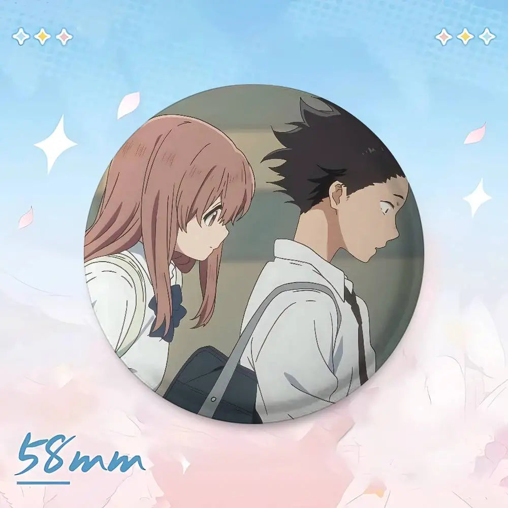 A Silent Voice Badge Pins For  Backpack, Clothing, Collectible Accessories