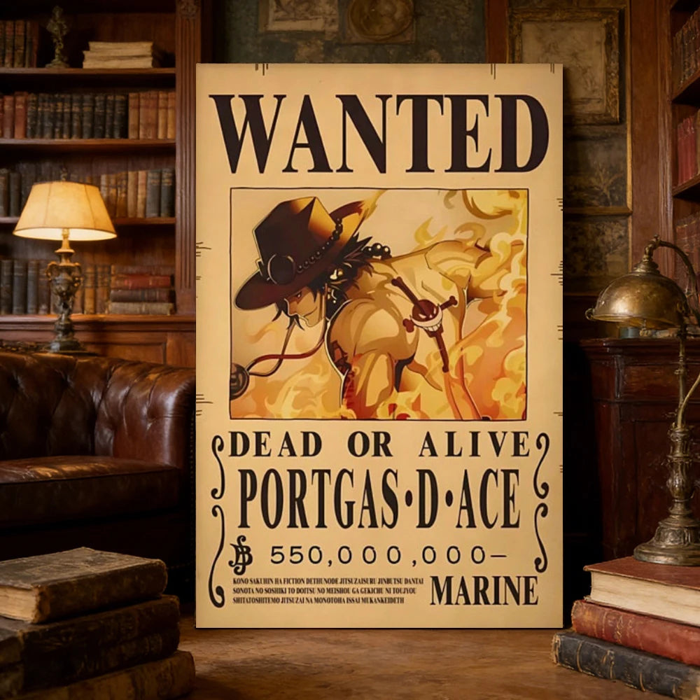 Vintage One Piece Wanted Posters